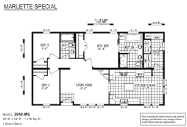 Mobile home floor plans should be considered for those of you who want to make a mobile home. Marlette Special 2848 Ms By Marlette Homes