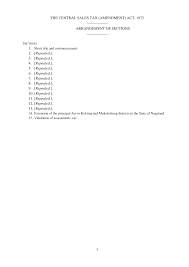 Amendment act of 1956 the central sales tax bill was introduced in the parliament. 2
