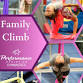 Family Climb (parent-child aerial silks) event in San Luis Obispo, CA