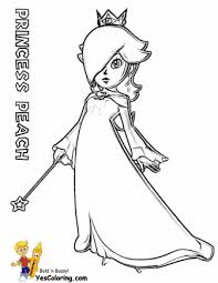 Princess peach, digital colouring page, printable. Daring Mario Coloring Pages Yoshi Free Wario Mario Kart