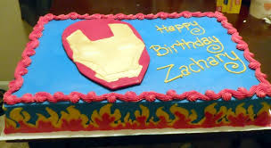 Both cakes were as delicious as they were beautiful! Iron Man Birthday Cake Cakecentral Com