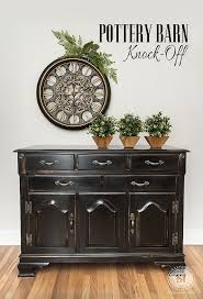 Diy Pottery Barn Knock Off Salvaged Inspirations Distressed Furniture Diy Pottery Barn Furniture Black Painted Furniture