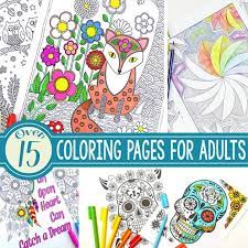 These coloring pages are designed to reduce stress. 15 Gorgeous Free Adult Coloring Pages Easy Peasy And Fun