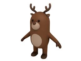Reindeer 3d Character Character Cartoon Styles