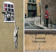 That's really all we know about … Banksy Art Street Graffiti Paper Drawings Wall Stencils Urbanist