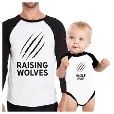 Daddy bear baby bear father's day shirts. 365 Printing Raising Wolves Pub Cute Dad Baby Matching Shirts Father S Day Gifts Walmart Com Walmart Com
