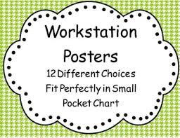 Reading Work Station Poster Signs That Support Daily 5