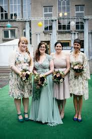 A Pale Green 40 S Inspired Dress And Floral Crown For An Eclectic Diy Edinburgh Wedding Love My Dress Uk Wedding Blog Wedding Directory Bridal Party Attire Wedding Edinburgh Wedding