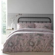 It's no secret, i adore flowers! Rabbit Meadow Reversible Blush Pink Duvet Set Allens