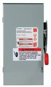 Fused rotary disconnect switch, 3 and 4 pole, 20 or 30 amps, din rail mount. Eaton Dh161nrk 600vdc 30 Amp Fusible Disconnect Alte