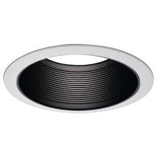 They direct and shape the light downward. Halo E26 6 In Series Black Recessed Ceiling Light Fixture Trim With Tapered Baffle And White Ring Overlay 6100bb The Home Depot