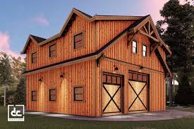 Two story barn with horse stalls in back. The Shasta Rv Barn Kit Rv Garage With Living Quarters