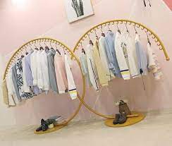 Online Shop Children S Clothing Shop Decoration Creative Shelf Display Rack Landing Type Zh Clothing Store Design Clothing Store Displays Store Design Interior