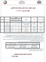 جداول امتحانات محافظة البحيرة الدور الثانى 2019 لجميع الصفوف Periodic Table Ill Exam