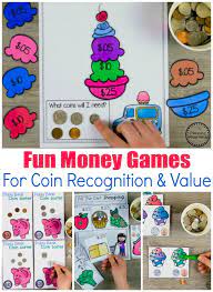 The following is a list of a few fun money activities for kids you can do to teach kids the value of coins and dollars. Money Worksheets Planning Playtime