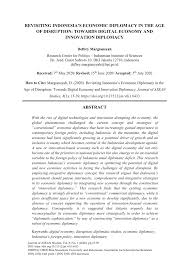 Konsep digital memiliki history yang cukup panjang. Pdf Revisiting Indonesia S Economic Diplomacy In The Age Of Disruption Towards Digital Economy And Innovation Diplomacy