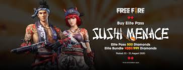 The fastest & easiest way to buy game credits. Free Fire Elite Pass Sushi Menace Codashop Blog Ph