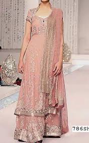 Peach Chiffon Suit Buy Pakistani Designer Fashion Dress Pakistani Dresses Online Dresses Pakistani Dresses Online Shopping