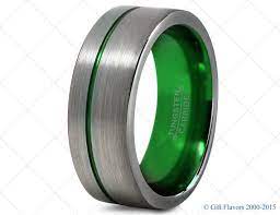Mens Tungsten Ring Green 8mm Men Tungsten Rings Green Wedding Bands Ring Mens Band Green Men Wed Titanium Rings For Men Wedding Ring Bands Black Tungsten Rings