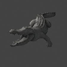 Crocodile 3d Model In 2020 Crocodile Model 3d Model