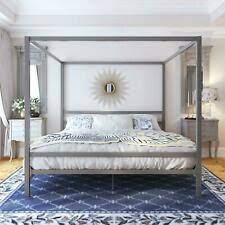 A ceiling suspended plywood canopy hangs via tension wire, casting complex shadows via the branching form below. Universal Furniture Modern Harlow Canopy King Bed Code Univ10 For 10 Off For Sale Online Ebay