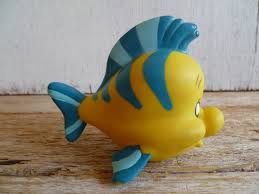 Disney Movie Little Mermaid Flounder Pvc Fish Cake Etsy The Little Mermaid Disney Princess Cake Topper Polymer Clay Disney