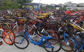 Image result for 共享單車 垃圾場