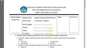 Menyayangi binatang merupakan salah satu contoh dari ajaran. Soal Ujian Sekolah Agama Hindu Kelas 6 2018
