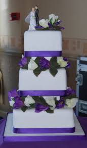 Whether you want a traditional look or something more modern. Cadbury Purple 3 Tier Wedding Cake Simple And Elegant Hours Of Fun