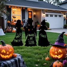 Scary Ghost Twins Yard Signs