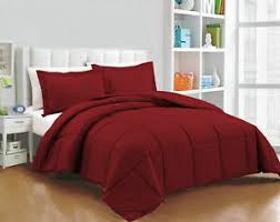Details About 8 Pcs Bed In A Bag Comforter Sheet Set Duvet Set Burgundy Solid Us Cal King