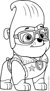 A few boxes of crayons and a variety of coloring and activity pages can help keep kids from getting restless while thanksgiving dinner is cooking. Rubble Paw Patrol Coloring Pages Coloringall