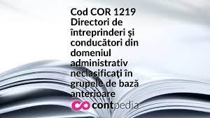 Sorin preda, noul director comercial bat în românia. Cod Cor 1219 Directori De Intreprinderi Si ConducÄtori Din Domeniul Administrativ NeclasificaÅ£i In Grupele De BazÄ Anterioare