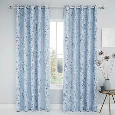 Eleroye 106w x 84l room decor window curtains maple tree brown branch yellow red leaves blackout for living room bedroom drapes 2. Belle Blue Blackout Eyelet Curtains Dunelm