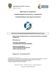 Esta es una obra estructurada en cuatro tomos, en los cuales el autor precenta una serie de dibujos elaborados con. Doc Situacion De La Infraestructura Y Transporte Fluvial En Colombia Final 09agosto2018 Docx Eduardo Chavez Perdomo Academia Edu
