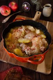 Cocotte De Poulet Pommes Et Cidre Recette Recette Facile Recettes De Cuisine Plat