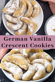 Easy German Vanilla Crescent Cookies Rezept Vanillekipferl Rezept Rezepte Vegane Kekse
