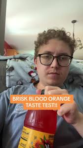Brisk Iced Tea flavor of blood orange taste test!! soooo ogood! #bris...