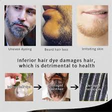 How to prevent hair loss in beard and moustache? 2 Pcs Natural Organic Beard Dye Fast Black Beard Shampoo For Cover Black Beard Color Dye 15ml Beard Blackening Shampoo Buy At A Low Prices On Joom E Commerce Platform