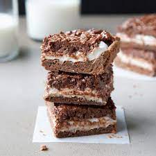 Deluxe Chocolate Marshmallow Bars Recipe Marshmallow Bars Chocolate Marshmallows Dessert Bars
