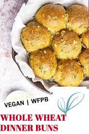 These rolls are 100% whole grain and so soft and do not taste like cardboard or dirt! Vegan Whole Wheat Dinner Buns Wfpb Dinner Rolls Dinner Rolls Recipe Vegan Dinner Rolls