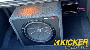 150 watts • thick polypropylene woofer cone • high density uv treated surround • frequency response: Kicker Compr 12 Sub Amp And Speakers Dodge Challenger Youtube