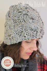Very few knitters like to weave in tails. Chunky Cable Knit Hat With Free Pattern Sew Diy