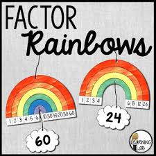 Factor Rainbow Worksheets Teaching Resources Tpt