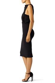 Black Foldover Dress By Badgley Mischka Clothes Dresses Badgley Mischka
