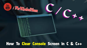 Writeat( |, 0, 3 ); C C How To Clear Console Screen In C Or C Youtube