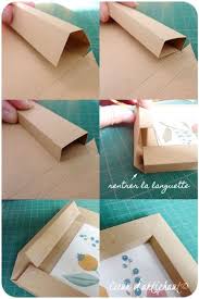 как сделать рамку для картины своими руками из картона Cadre En Papier Tutoriel Coeur D Artichaut C Cadres En Papier Cadeaux A Realiser Soi Meme Artisanat En Carton