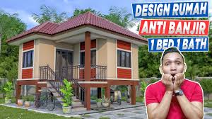 Maybe you would like to learn more about one of these? Desain Rumah Anti Banjir Dan Gempa 1 Bed 1 Bath 22 X24 Feet Youtube