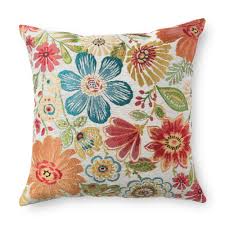 Amhoo 2 panels embroidered leaf pattern semi sheer curtains foliage floral voile window draperies treatment for bedroom living room rod pocket burgundy red 53 x 84 inch 4.8 out of 5 stars 228 $17.99 $ 17. Better Homes Gardens Garden Blossoms Decorative Throw Pillow 20 X 20 Multicolor Walmart Com In 2021 Throw Pillows Decorative Throw Pillows Spring Decorative Pillows