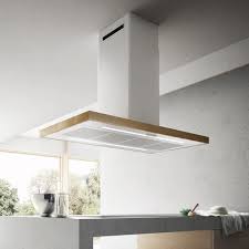 Hotte Cuisine Elica En Ilot Bio Island Bois Et Metal Blanc 120 Cmv Achat Vente Hotte Cdiscount